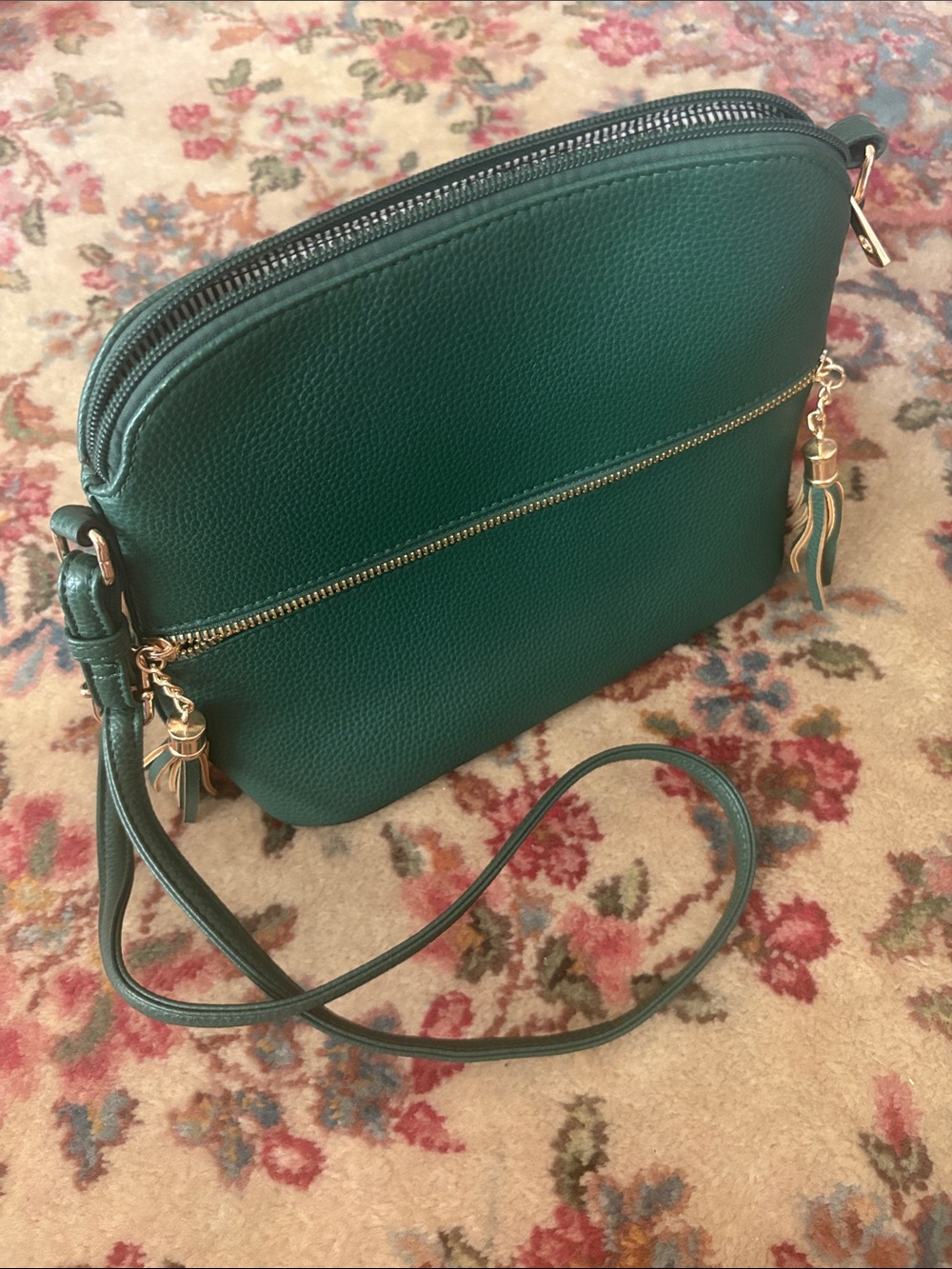 NWOT green crossbody